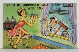 Comic You&#39;d be surprised what a few scents will do! Ugly Woman Postcard M14 - £5.48 GBP