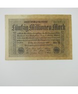 Germany 5 Million Mark Inflation Bill Weimar Republic Banknote Antique 1923 - £11.98 GBP