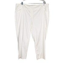 Avenue Studio Pants 22 Cropped Stretch Cream New - $29.00