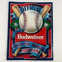 Official Budweiser 1986 Baseball Playoff-Series Scorecard New Condition - £11.83 GBP