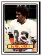 1980 Topps Duriel Harris Miami Dolphins Football Card VFBMC - £14.40 GBP