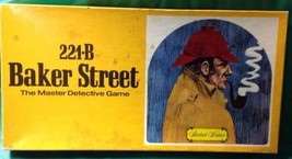 Sherlock Holmes 221-B Baker Street The Master Detective Board Game 1977 ... - £6.20 GBP