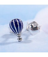 2019 Summer Release 925 Sterling Silver Hot Air Balloon and Heart Stud E... - £12.59 GBP