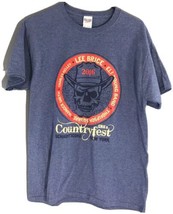 Countryfest Blue T-shirt Sz Medium 2016 Schaghticoke NY Lee Brice Countr... - $11.18