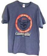 Countryfest Blue T-shirt Sz Medium 2016 Schaghticoke NY Lee Brice Countr... - £8.79 GBP