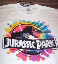 Vintage Style Jurassic Park Tie-Dye T-Shirt Dinosaur Mens Xl New w/ Tag - £15.82 GBP