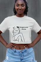 Dangerously Divine Womens Cropped Short Sleeve Shirt - $14.99
