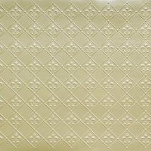 Fleur de Lis Glue Up PVC Backsplash and Wallcovering Roll WC-80 Cream Pearl - $142.07