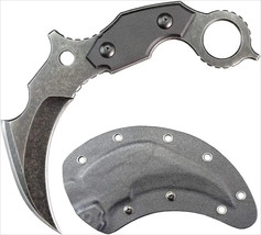 C1699 Fixed Blade Karambit Claw Knife Tactical Hunting Survival EDC With Sheath - £48.75 GBP