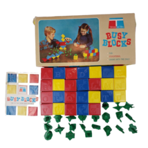 1972  Tupperware Toys Busy Blocks Complete 26 Blocks &amp; 26 Figures with box - £25.45 GBP