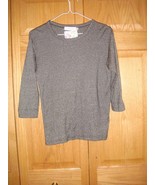 FRESH PRODUCE Top L Black Soft Sheen 3/4 Sleeve NWT - €12,88 EUR