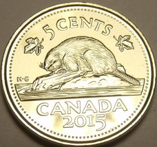 Gem Unc Canada 2005 5 Cents~Beaver Nickel~Free Shipping - £2.87 GBP