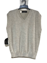Grandpa V-Neck Sweater Vest, Great for Dad and Golfers Beige Protégé Mens XL - £14.77 GBP