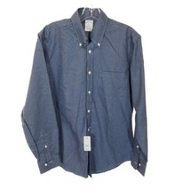 NWT Men Size Medium Brooks Brothers Regent Fit No-Iron Check Pattern Dress Shirt - £33.55 GBP