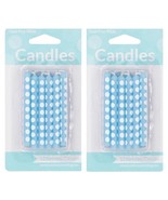 24 Creative Converting Cake Candle, 2.25&quot;, Light Blue  Polka Dot (2x 12) - $8.70 CAD