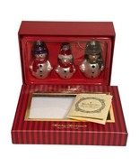 Waterford Holiday Heirlooms Snowmen Set of 3 Ornaments Snowman Christmas - $362.36 MXN