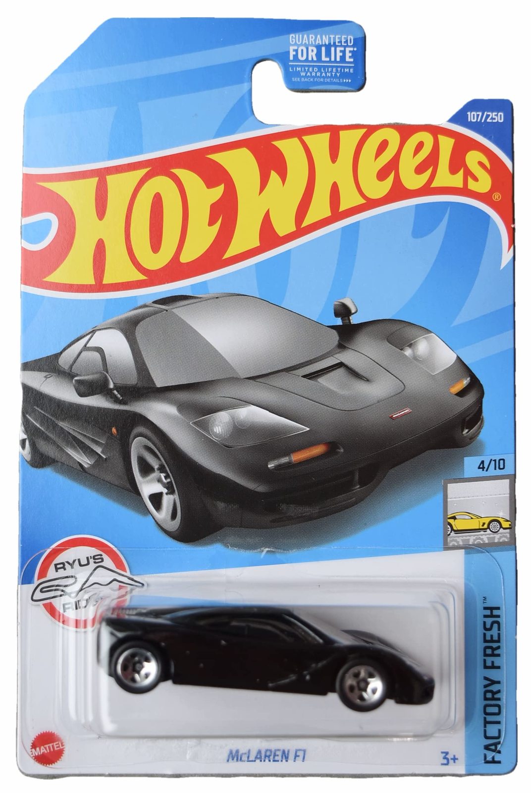 Hot Wheels McLaren F1, Factory Fresh 4/10 - Black - $5.82