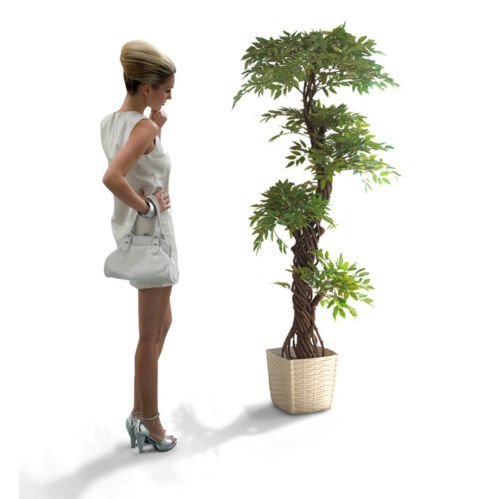 Premium Modern Beautiful Artificial Plants Trees, Large Japanese Fruticosa Tr... - $139.99