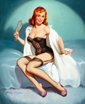 Framed canvas art print giclee My Assets sexy pin-up vintage - $39.59+