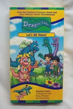 DRAGON TALES Let&#39;s All Share! VHS VIDEO 3 Stories 2000 - $14.85