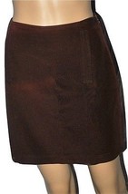 Versace Women&#39;s Chocolate Brown Skirt Above the Knee Size 4 (PB152) - $49.99