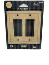 Somerset Sienna Double Decorator Standard  2-Gang Wall Plate - £11.65 GBP