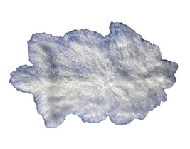 Gorgeous Bleached White Mongolian Sheep Skin Large - curly Mongolian lamb fur - £79.52 GBP