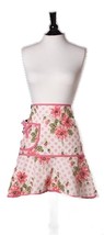 Jessie Steele girlie 1/2 apron pink lka dot floral 106-js-35P - $446.66 MXN