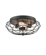 Flush Mount Providence Matte Black Austere 3 Lt. 15&quot; shown in the 510-3C... - $1,938.81 MXN