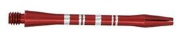 RED COLORMASTER STRIPED ALUMINUM DART SHAFTS 1 1/4&quot; - £2.09 GBP