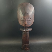 African Ashanti Fertility Doll 11.75&quot; Dark Wood Tribal Ethnic Art c.1963... - $1,029.68 MXN