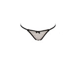 AGENT PROVOCATEUR Womens Thongs Minimal String Sheer Black Size S - $78.32