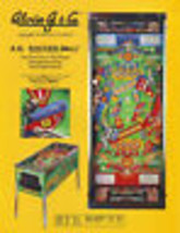 AG Soccer Ball Pinball Flyer Original Alvin G Flipper Game Artwork Sheet 1991 - £11.62 GBP