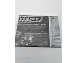 Vintage Warhammer 40K Fantasy Mail In Order Newspaper Sheet - £75.40 GBP