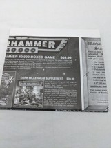 Vintage Warhammer 40K Fantasy Mail In Order Newspaper Sheet - £75.59 GBP