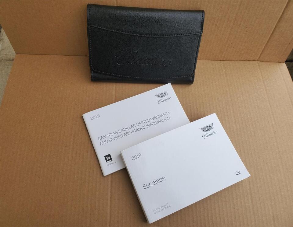 OEM 2019 Cadillac Escalade Canada Owners User Manual w/ Leather Case 841... - $32.66