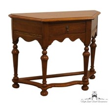 ETHAN ALLEN Royal Charter Solid Oak 36&quot; Accent Entryway Console Table 16-9000... - £786.62 GBP