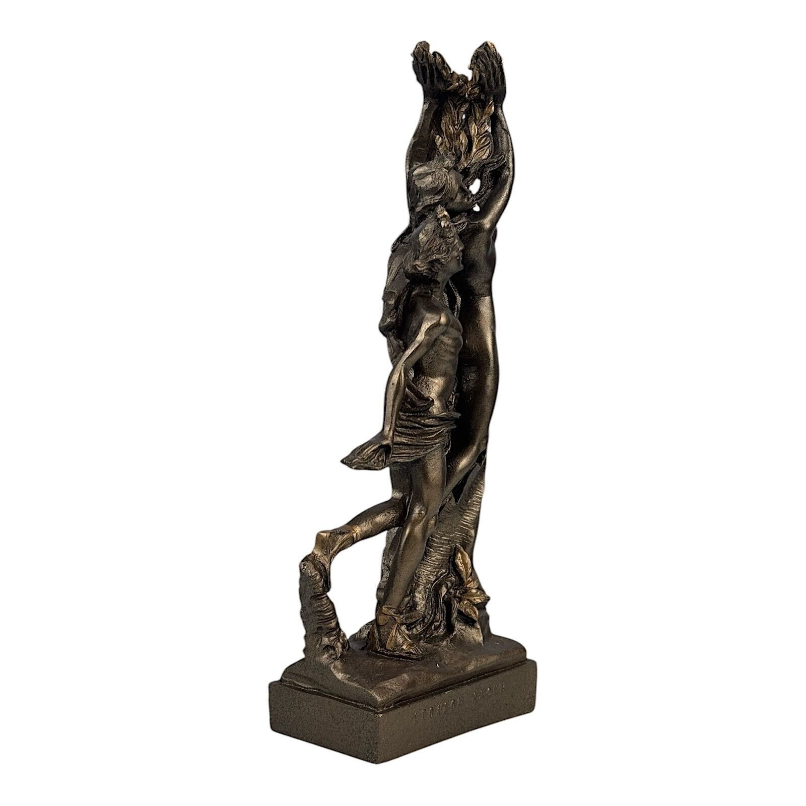 Apollo & Daphne Bernini Greek Roman Nude God Cast Alabaster Statue Bronze Effect Item image 7
