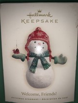 Hallmark Welcome Friends Snowman Keepsake Christmas Ornament Gift 2007 New Nib - £14.81 GBP