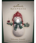 Hallmark WELCOME FRIENDS Snowman Keepsake Christmas Ornament Gift 2007 N... - £14.76 GBP