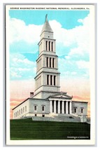 George Washington Masonic Memorial Alexandria Virginia VA UNP DB Postcard Y14 - £2.32 GBP