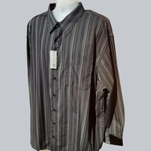 Vanheusen Afterparty Striped Button Down Collared Long Sleeve Shirt New 3XL - £37.45 GBP