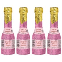HOME &amp; HOOPLA Bachelorette Party Supplies - Pink Glitter Bottle Party Po... - £14.21 GBP