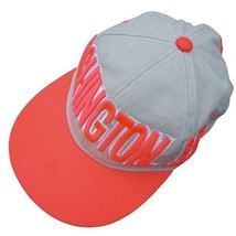 Wasington DC Trucker Ball Cap Hat Adjustable Plastic Snap Closure Gray Pink - £15.36 GBP