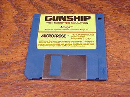 Vintage Amiga Gunship The Helicopter Simulation Game Diskette, diskette ... - $8.95