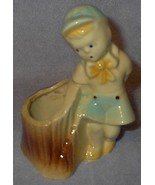 Shawnee Pottery Boy and Stump Planter 533 - $17.76 CAD