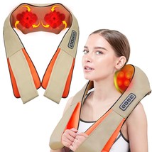 Electric Neck Shoulder with Soothing Heat Shiatsu Deep Tissue Massage Pillow - £44.11 GBP