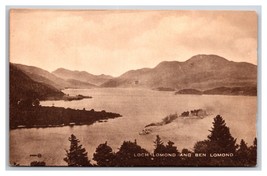 Birds Eye View Loch Lomond and Ben Lomond Scotland UNP DB Postcard  V23 - $2.92
