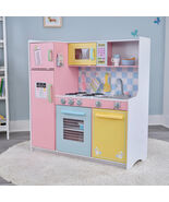 KidKraft Wooden Large Pastel Play Kitchen with Turning Knobs &amp; Play Phone - $130.26