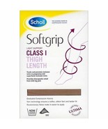 Scholl Softgrip Ultima Class 1 Thigh Length Compression Stockings Natura... - $472.53 MXN